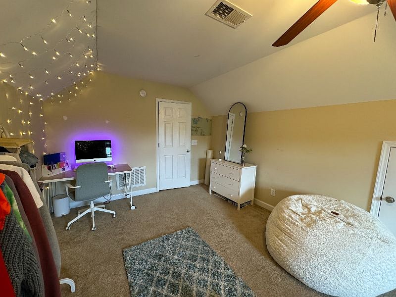 Front room over the garage (FROG) is a bonus room that is really long. It's currently being used as a bedroom and would be bedroom #4.
