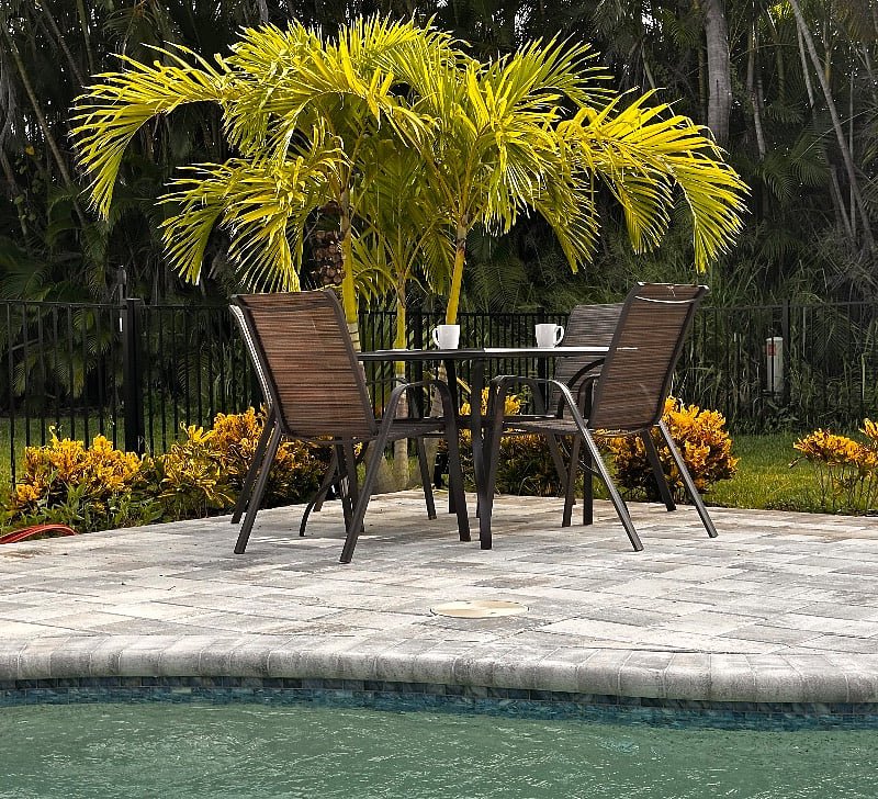 Table for 4 on pool deck