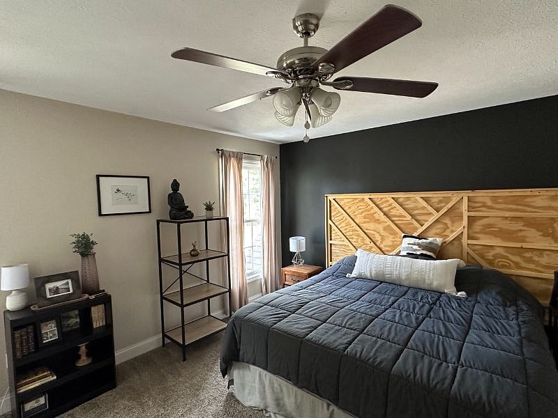Master bedroom with King size bed and smart TV