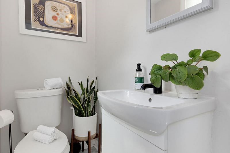 Main floor powder room