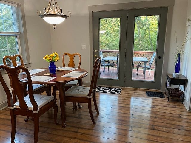 Dining leading to deck