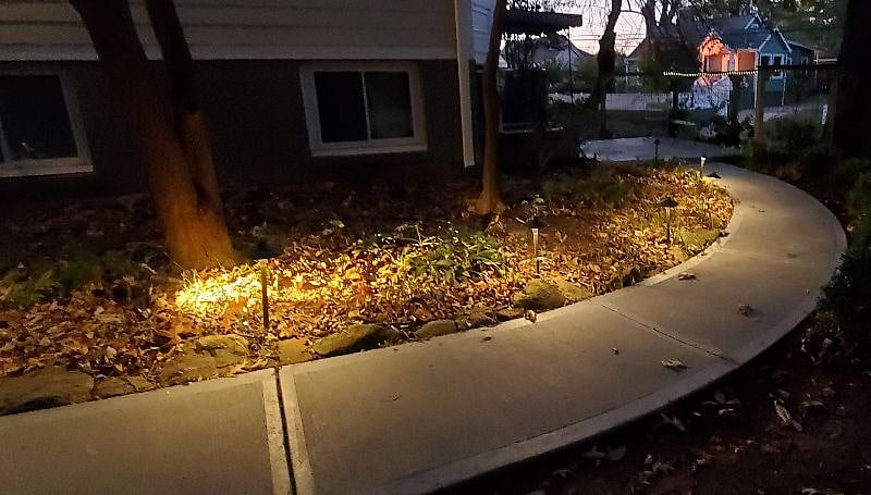 Well-lit private path