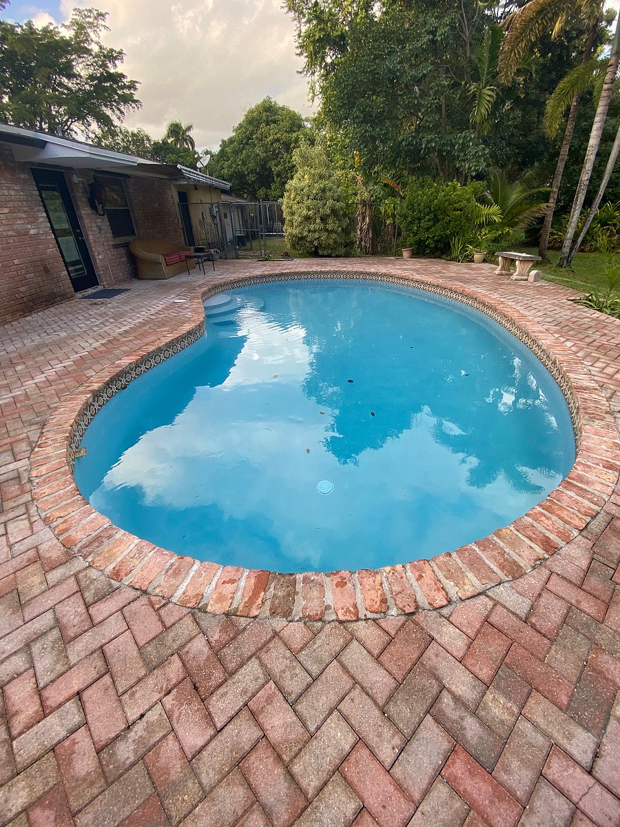 Newly resurfaced pool