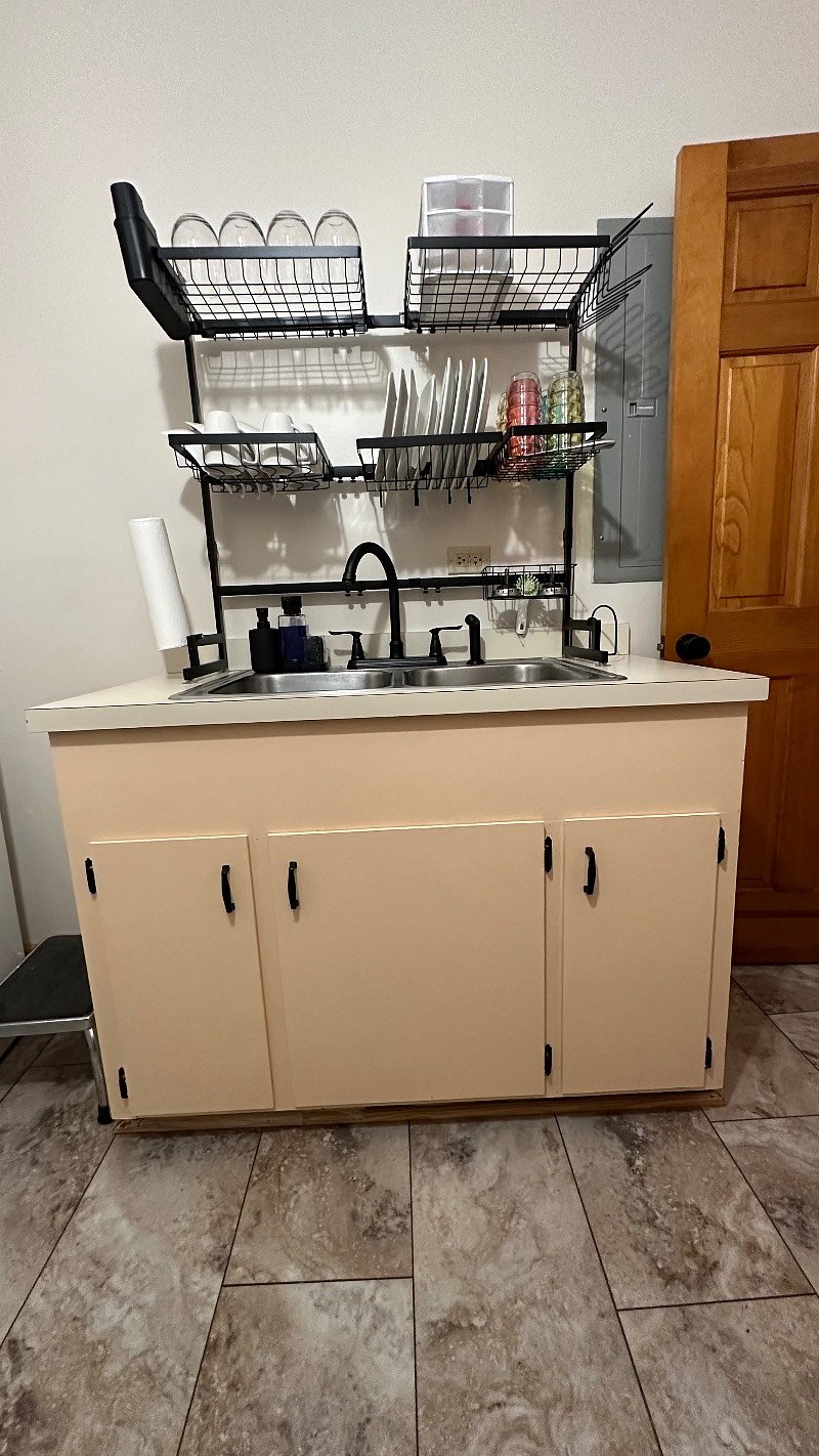 Kitchenette sink area