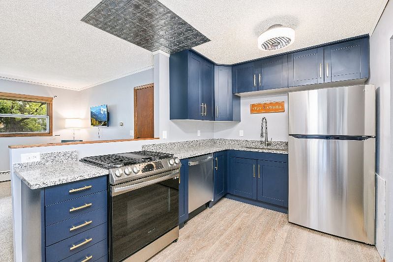 Brand new kitchen cabinets, granite countertops and stainless-steel appliances