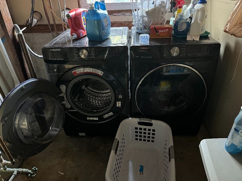 Shared laundry area