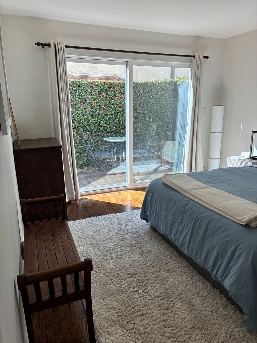 Bedroom with small private deck