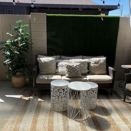 Huge back patio to enjoy the beautiful AZ weather