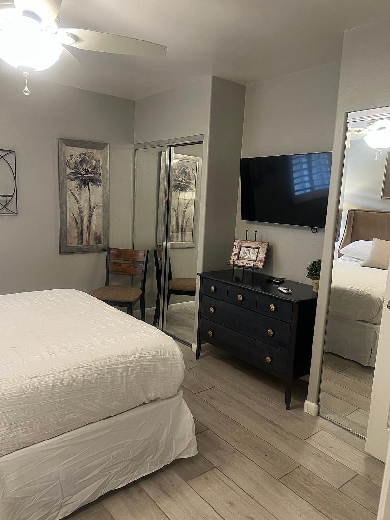 Smart tv in bedroom
