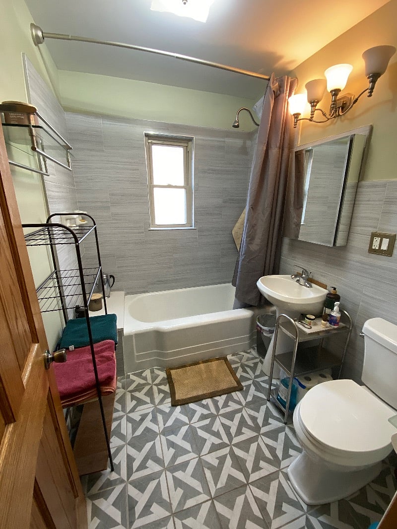 Bathroom: newly remodeled