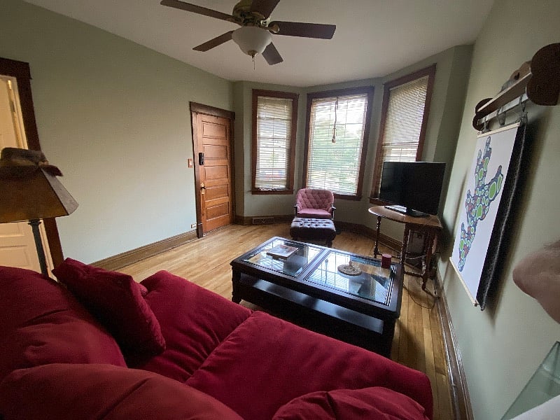 Living Room: Afternoon light.