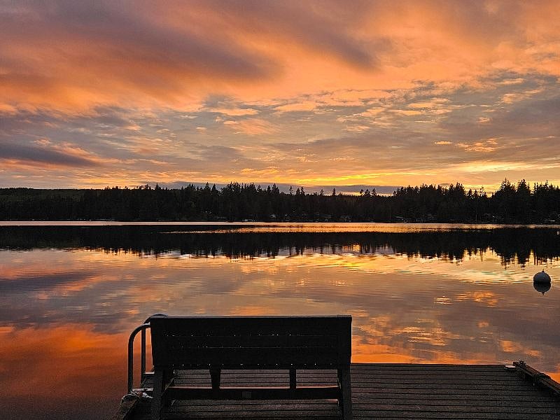 Enjoy a sunset view from your window, or better yet experience the full view from the dock.