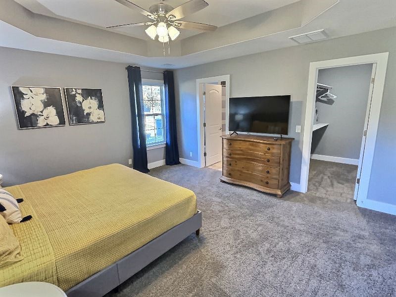 Dresser with lots of space for your personal items and a Samsung 50"  TV with Hulu and Disney+ included free!