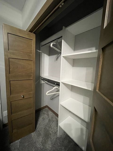 Closet in private bedroom