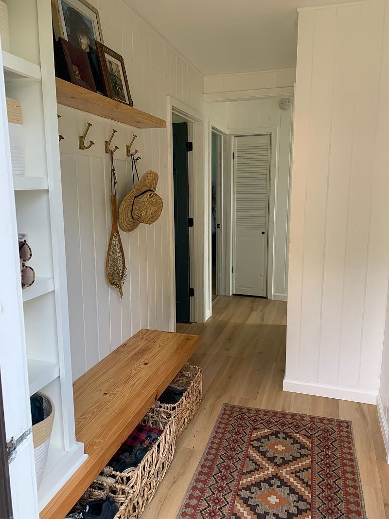 Entry hallway for coat and shoe storage