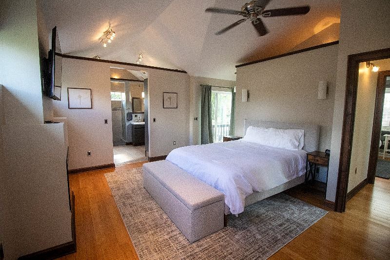 Master Bedroom with access to balcony and master bath