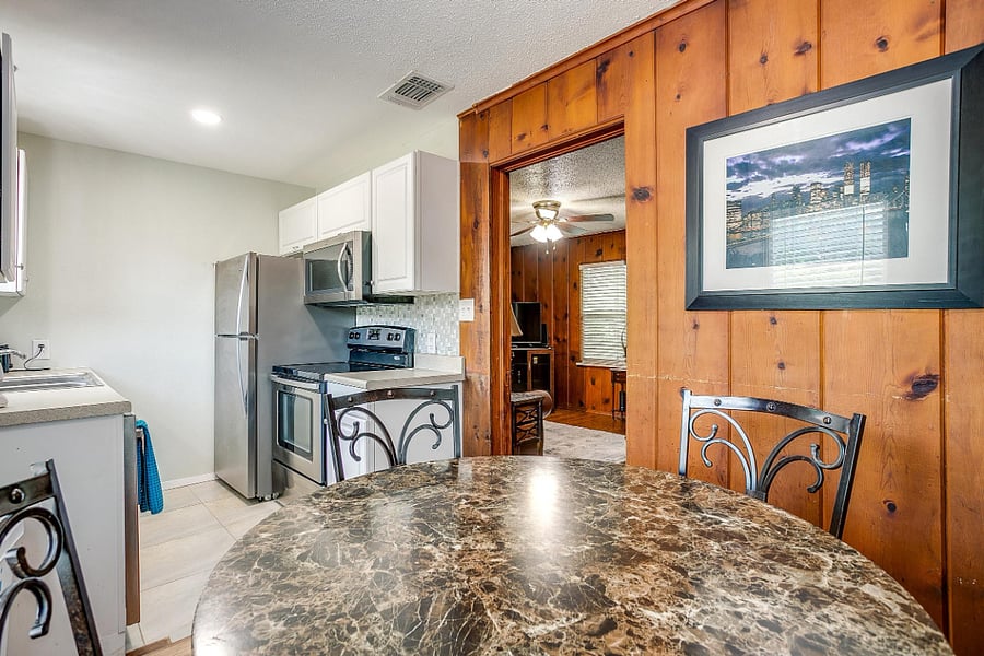 Updated kitchen next to breakfast area