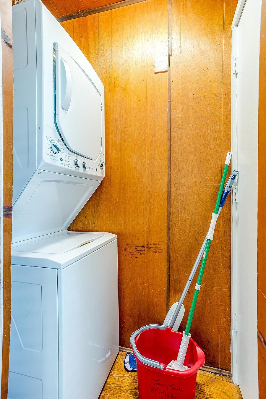 Washer/Dryer in closet  in Primary bathroom
