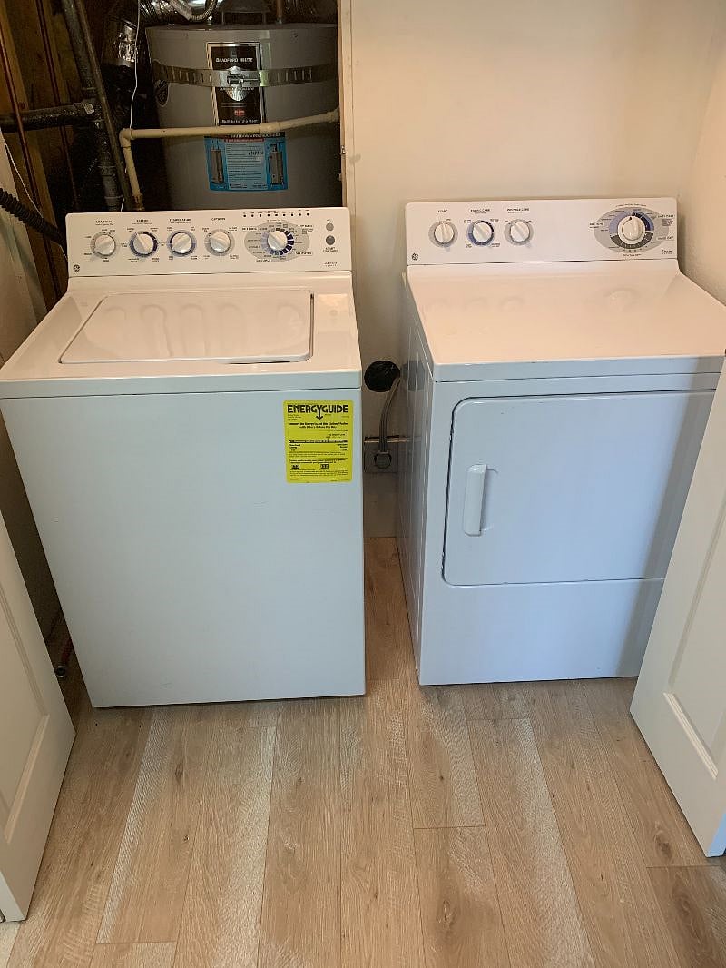 In unit washer and dryer