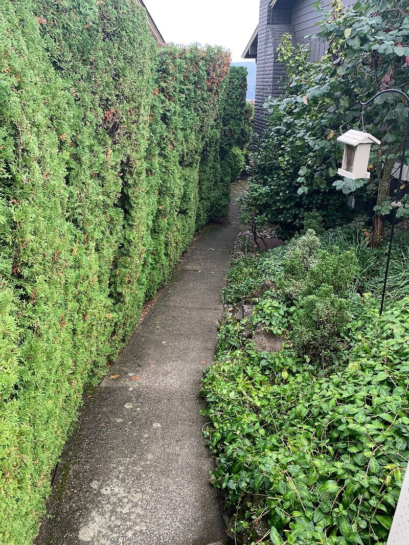 Path to private entrance