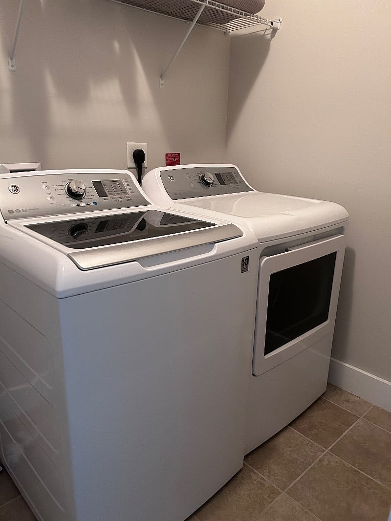 Laundry room located upstairs