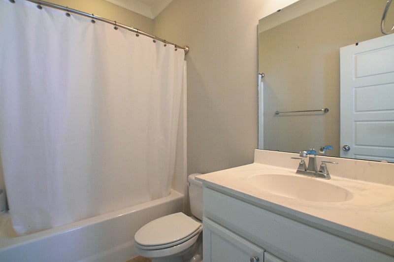 Your private, full bath with tub and shower