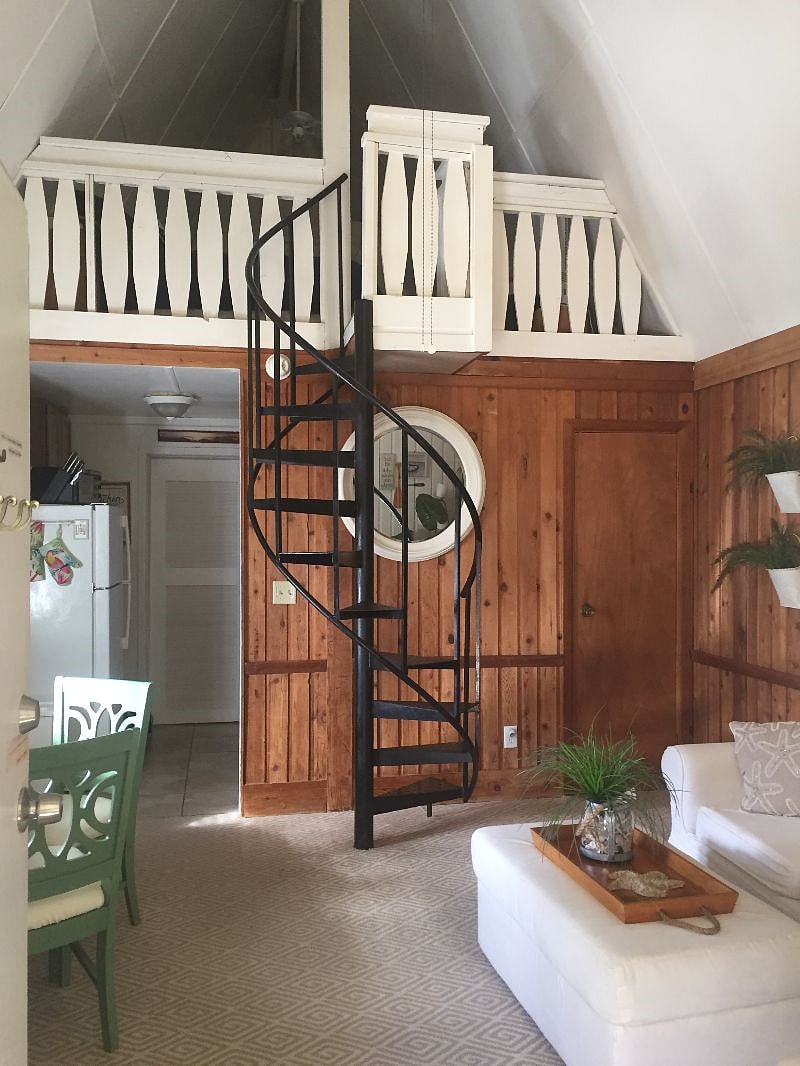  Living room -Spiral Staircase.