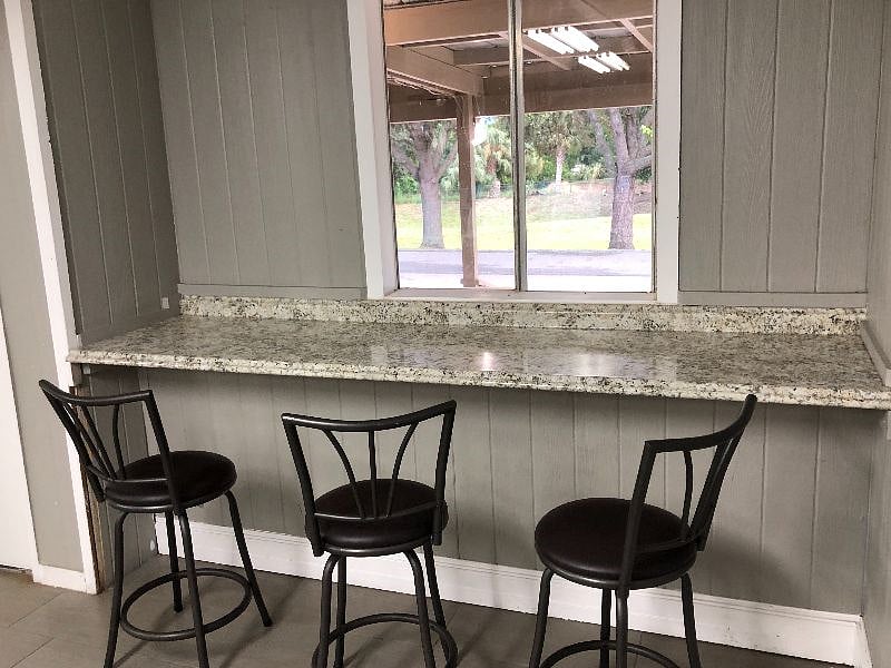 Laundry Counter overlooking the courts & playground