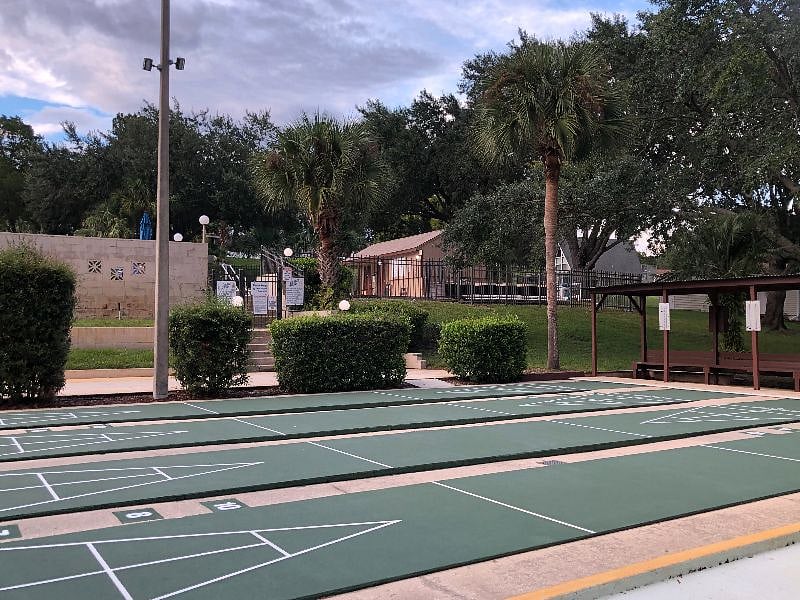 Shuffleboard Courts, Pool & pool house