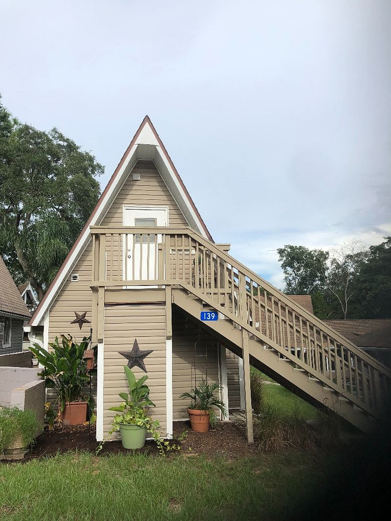 A Beautiful A-Frame. Private deck on rear entrance.