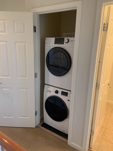 In unit washer and dryer on second floor