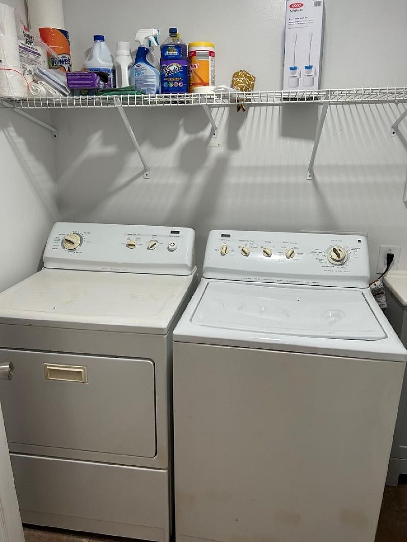 Washer and dryer