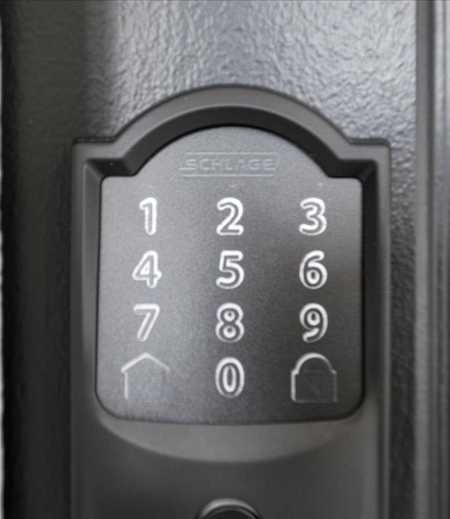 All bedroom doors have these locks.