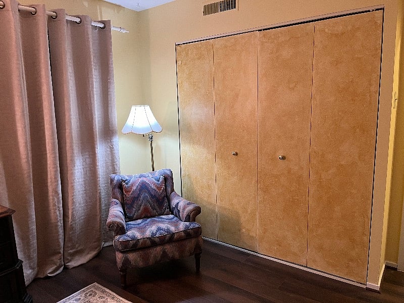 Bedroom and closet