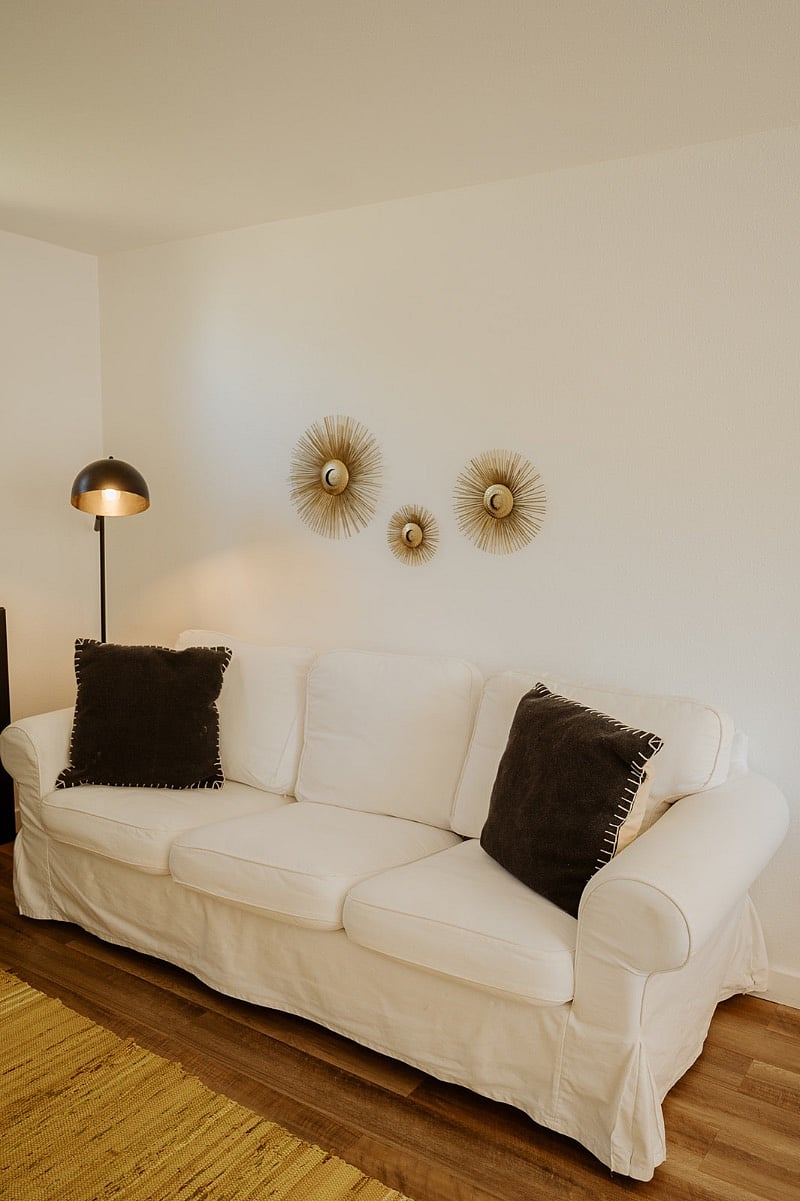 Couch in the bedroom