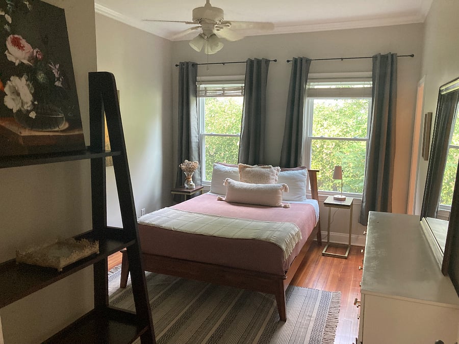 Queen Bedroom with Saatva Luxury Mattress