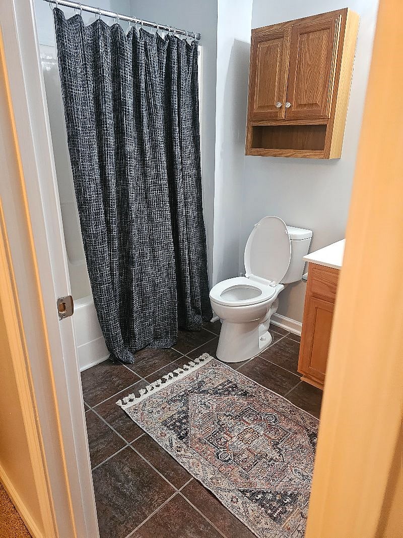 Private lower level bath