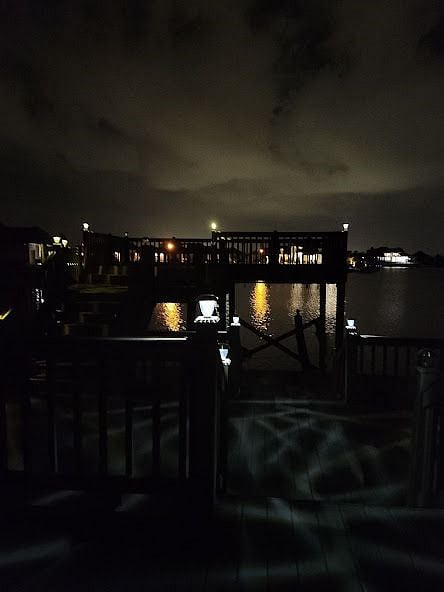 View from the deck at night