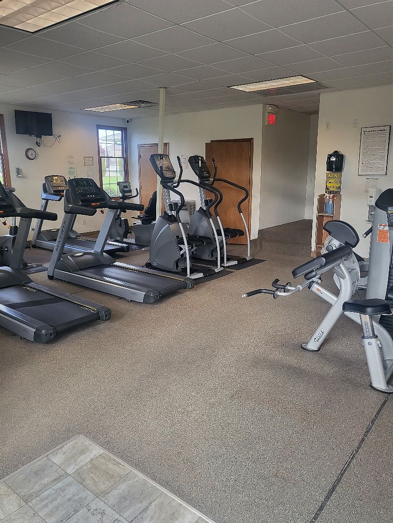 Fitness center. Open 5 am to 12 am.