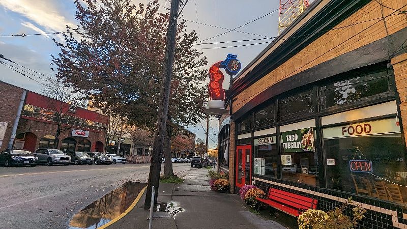 Well-known 5 Spots restaurant is right at the corner ( W Galer& Queen Anne Ave North)
