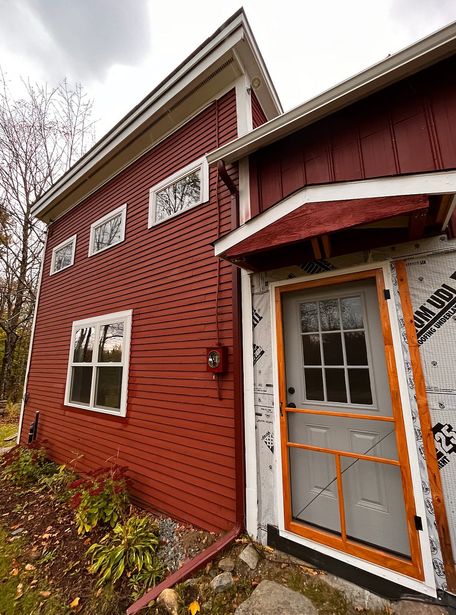 Outside view of apartment and entrance