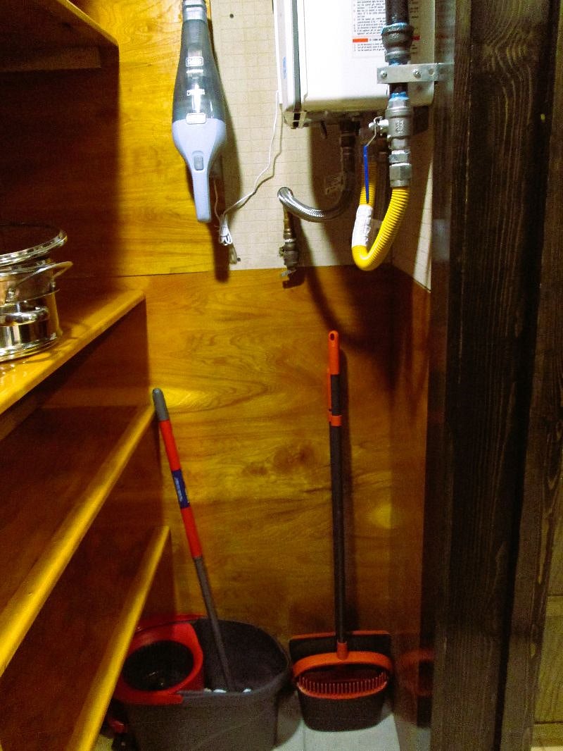 Broom, Mop & Bucket in Pantry