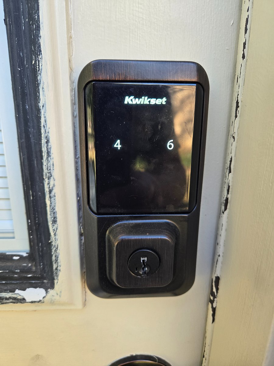 Door lock key pad after first touch
Press the numbers one at a time then keypads fully lights