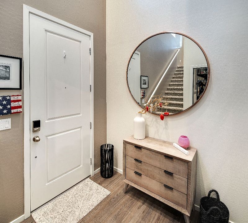 Entry From Garage and Front Door