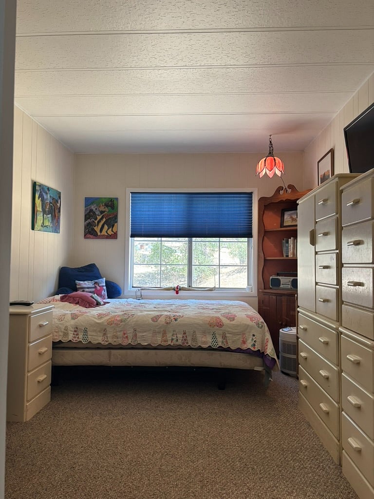 The Equestrian Escape bedroom inside the in-law unit