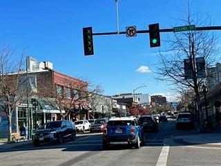 Sherman Ave in downtown Coeur d'Alene.
