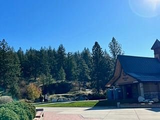Base of Tubbs Hill walking trails and McEuen Park.