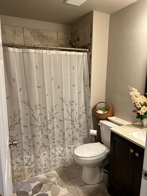 Shared bath with updated Shower/bath combination.