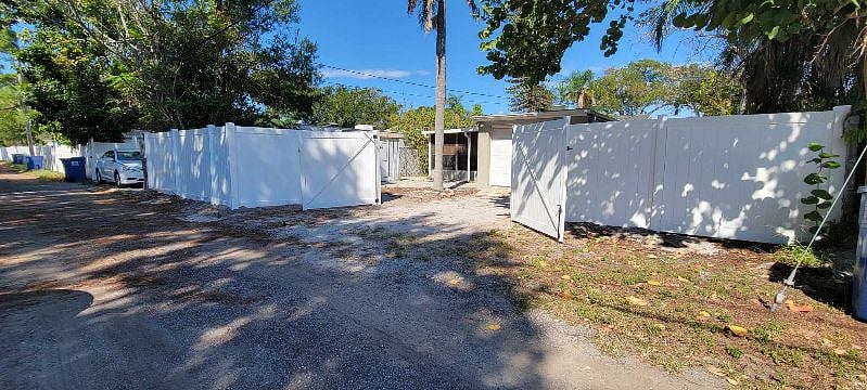 Fenced in back