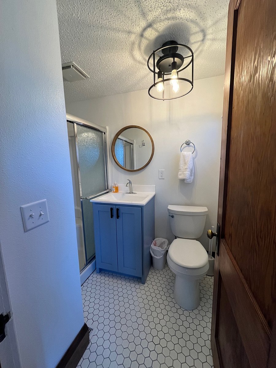 Main floor bath + Private bath for attic bedroom